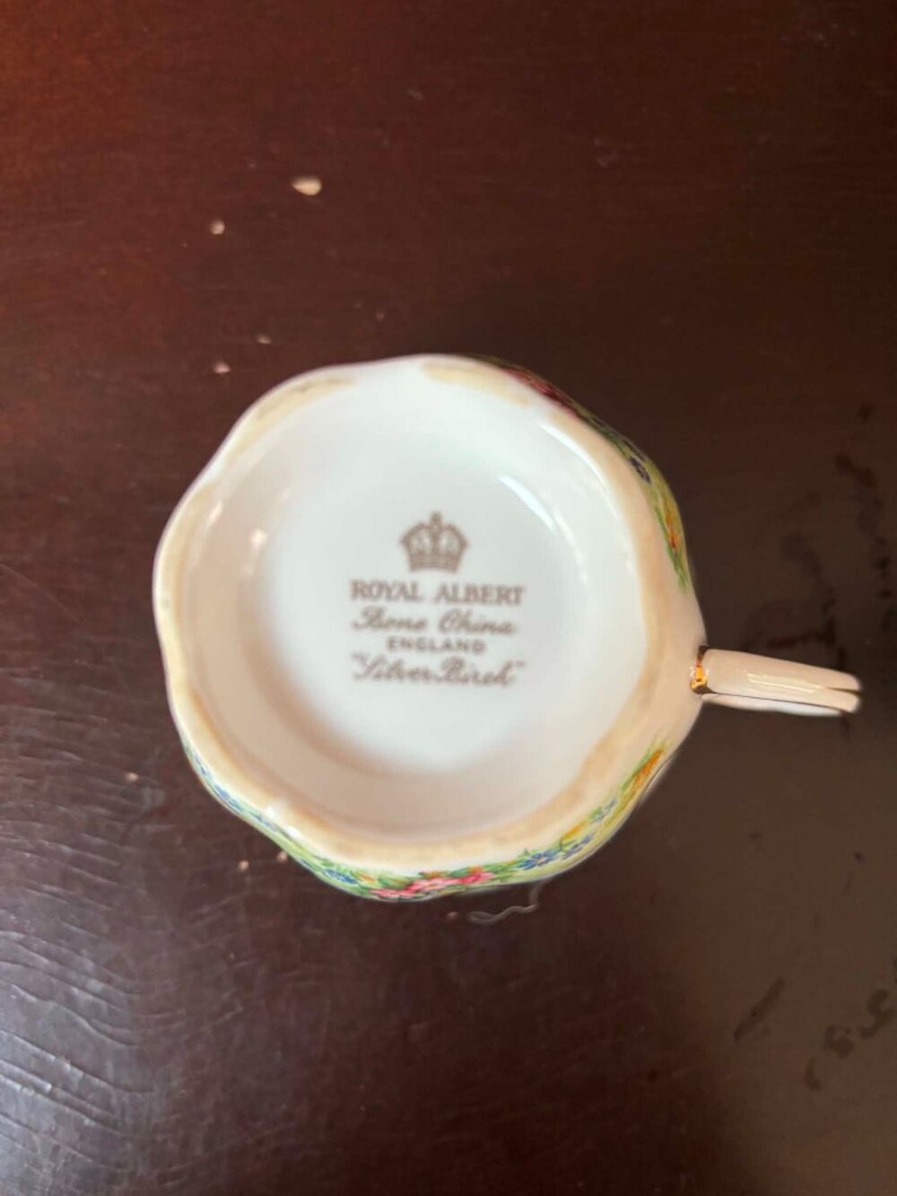 Vintage Royal Albert "Silver Birch" Teacup & Saucer - Picture 6 of 6